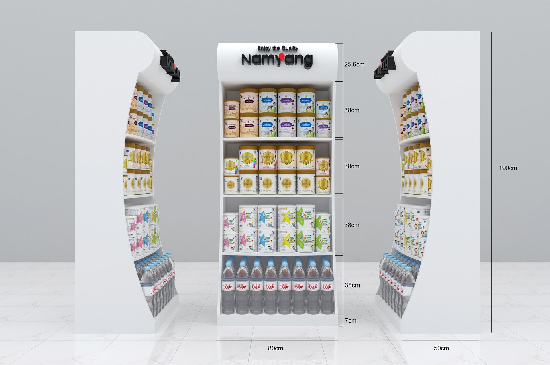 thiết kế quầy kệ trưng bày