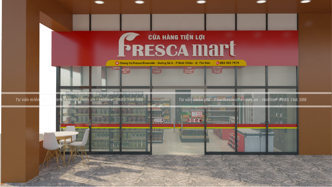 Dịch vụ thiết kế siêu thị